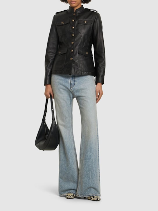 Nili Lotan: Geraldine leather jacket - women_1 | Luisa Via Roma