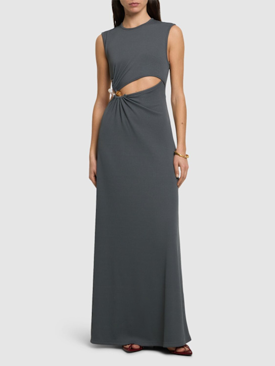 Christopher Esber: Concave stone compact rib long dress - women_1 | Luisa Via Roma