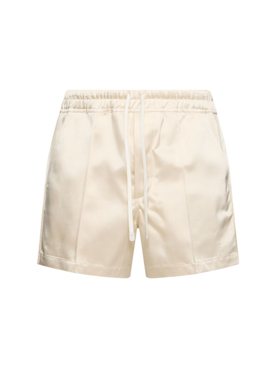 Tom Ford: Shiny satin shorts w/ piping - men_0 | Luisa Via Roma