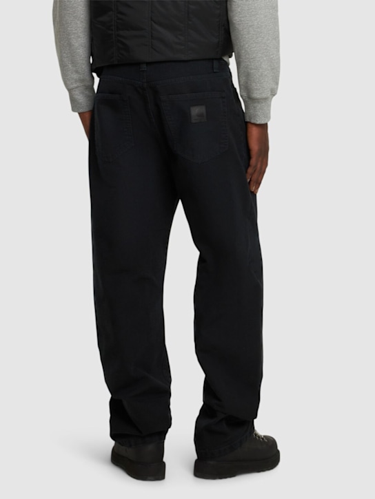 Carhartt WIP: Landon pants w/ vintage label - Black Stone Can - men_2 | Luisa Via Roma