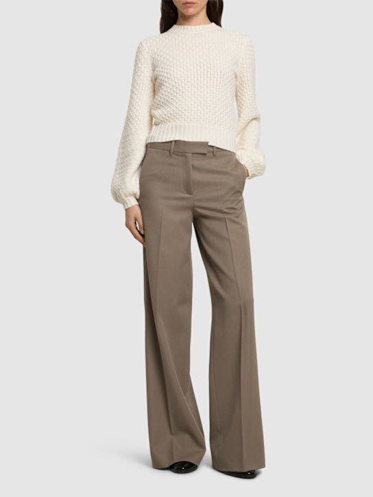 Max Mara: Elvira knit crop sweater - women_1 | Luisa Via Roma