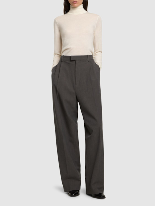 Max Mara: Patroni cashmere sweater - White - women_1 | Luisa Via Roma