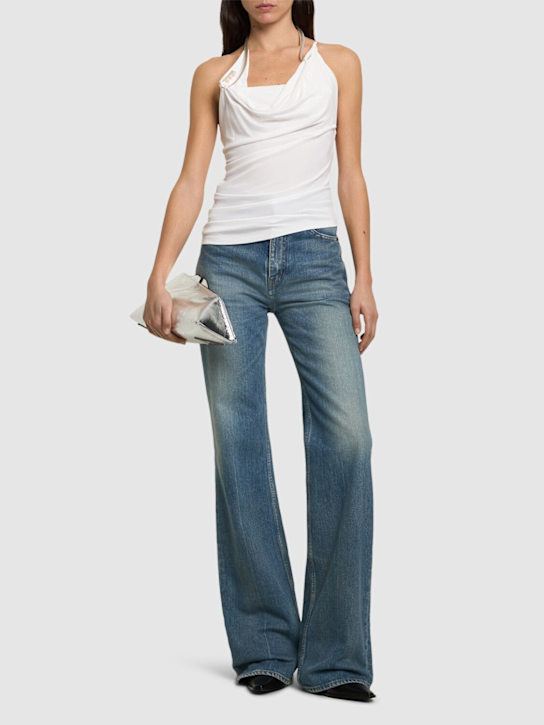 Christopher Esber: Levitate draped jersey cami top - women_1 | Luisa Via Roma