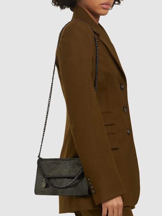 Stella McCartney: Mini Falabella Crossbody Eco Shiny bag - women_1 | Luisa Via Roma