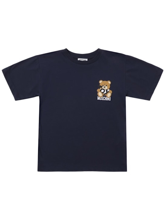Moschino: コットンジャージーTシャツ - kids-boys_0 | Luisa Via Roma