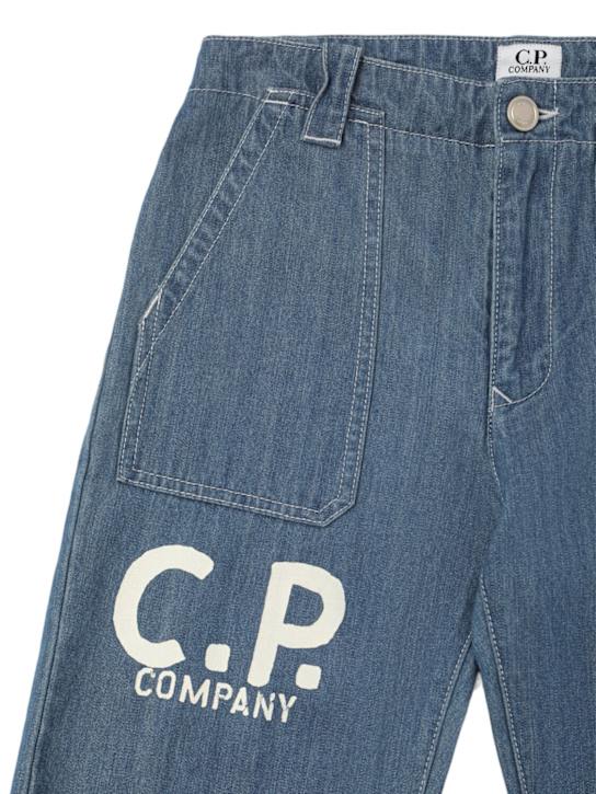 C.P. Company: Jeans de algodón stretch - Azul - kids-boys_1 | Luisa Via Roma