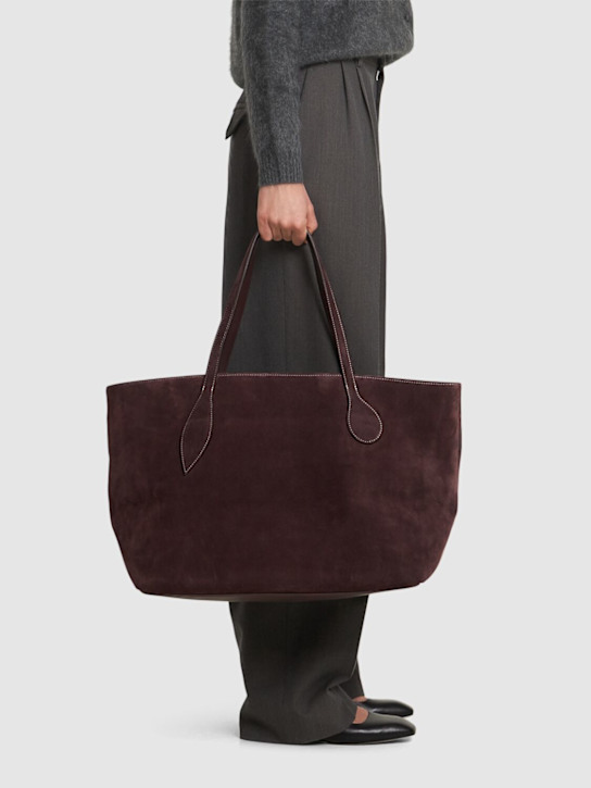 Liffner: Mega Sprout suede tote bag - women_1 | Luisa Via Roma