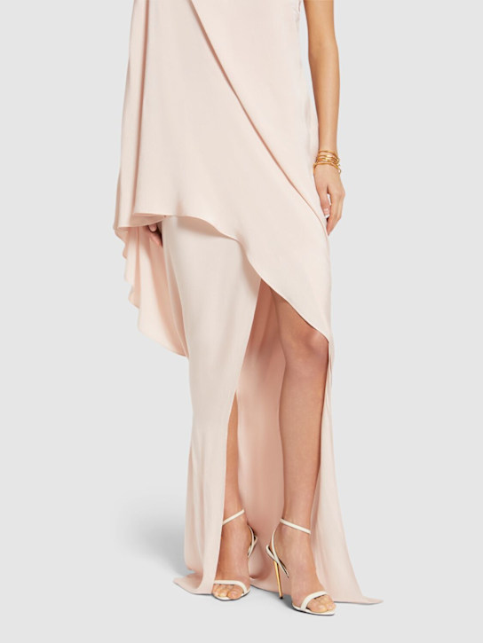 Tom Ford: 105mm Padlock leather sandals - White - women_1 | Luisa Via Roma