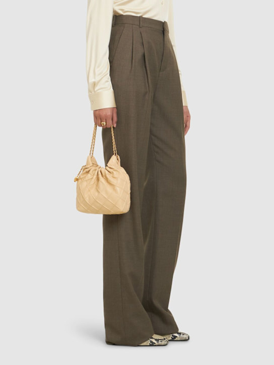 Tory Burch: Mini Fleming Hobo leather shoulder bag - women_1 | Luisa Via Roma