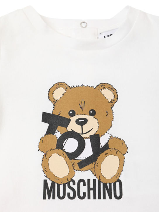 Moschino: T-shirt e shorts in jersey di cotone - kids-girls_1 | Luisa Via Roma