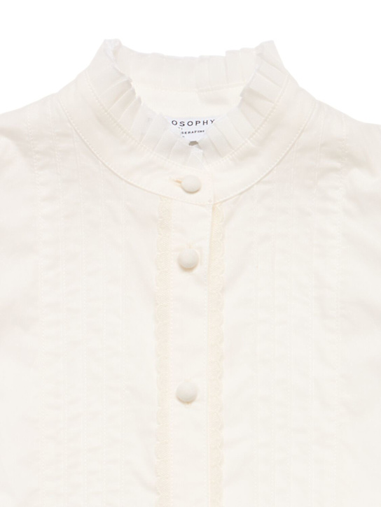 Philosophy: コットンポプリンシャツドレス - ホワイト - kids-girls_1 | Luisa Via Roma