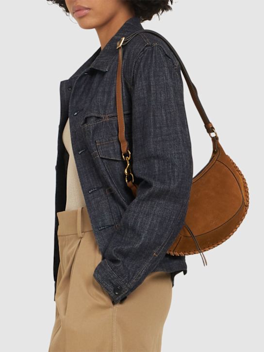 Isabel Marant: Oskan Moon suede shoulder bag - women_1 | Luisa Via Roma