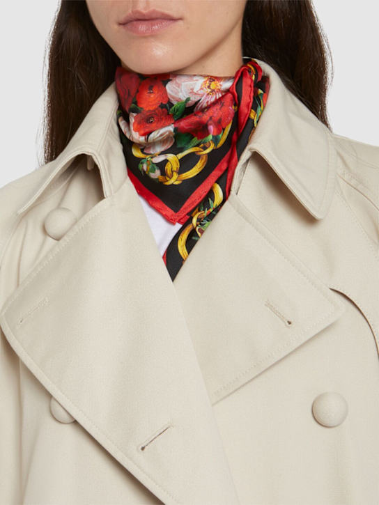 Dolce&Gabbana: Printed silk scarf - women_1 | Luisa Via Roma