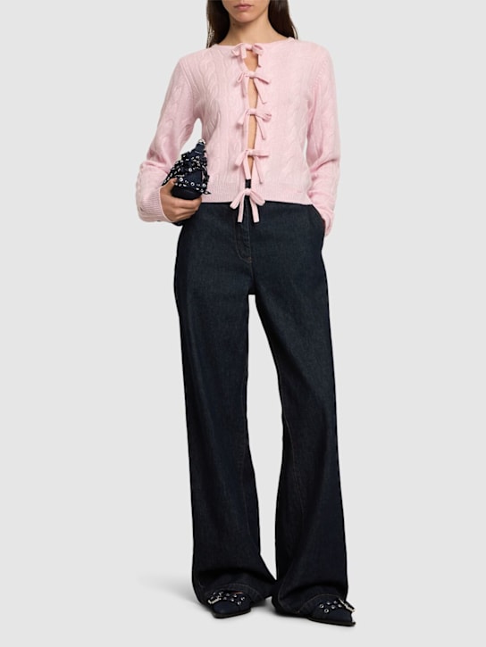 GANNI: Cashmere blend cardigan - women_1 | Luisa Via Roma