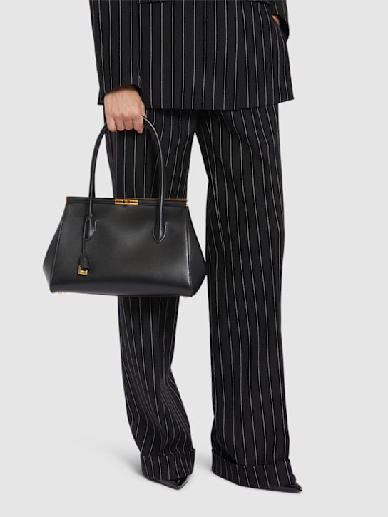 Dolce&Gabbana: Borsa piccola Marlene in pelle palmellata - Nero - women_1 | Luisa Via Roma