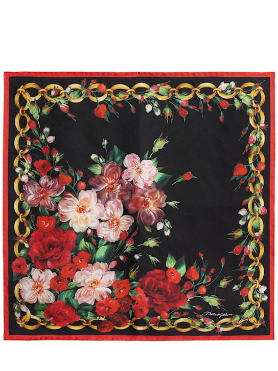 Dolce&Gabbana: Printed silk scarf - women_0 | Luisa Via Roma