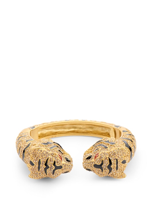 Roberto Cavalli: Bracciale rigido Roar - Oro/Nero - women_0 | Luisa Via Roma