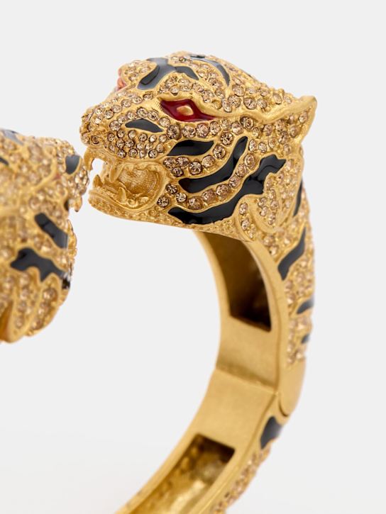 Roberto Cavalli: Bracciale rigido Roar - Oro/Nero - women_1 | Luisa Via Roma