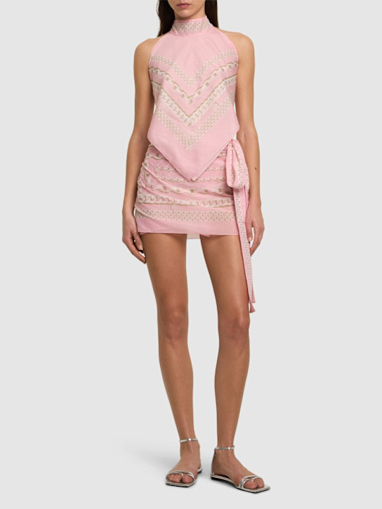 Versace: Foulard print silk voile sarong - women_1 | Luisa Via Roma