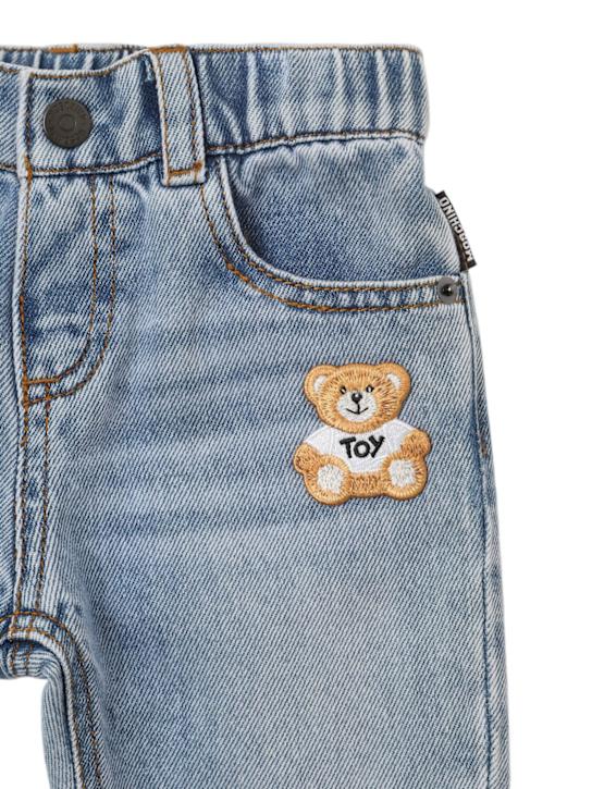 Moschino: Cotton denim jeans - kids-boys_1 | Luisa Via Roma