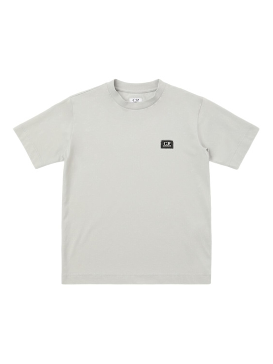 C.P. Company: Cotton jersey logo t-shirt - kids-boys_0 | Luisa Via Roma