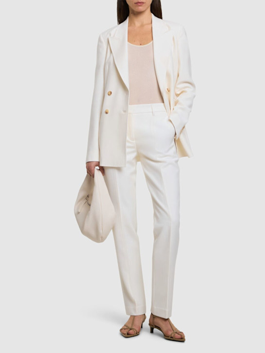 Gabriela Hearst: Francisco wool straight pants - women_1 | Luisa Via Roma