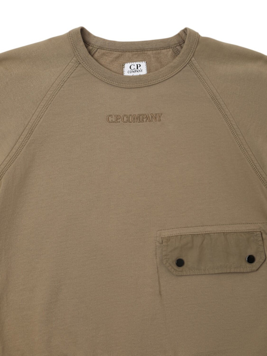 C.P. Company: Cotton crewneck sweatshirt - kids-boys_1 | Luisa Via Roma