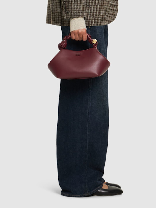 GANNI: Small Bou recycled leather blend bag - women_1 | Luisa Via Roma