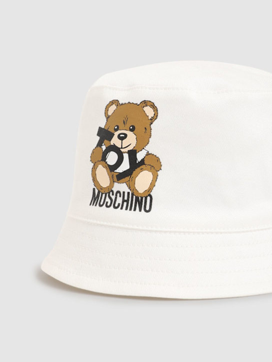 Moschino: Gorro pescador de algodón - Blanco - kids-boys_1 | Luisa Via Roma