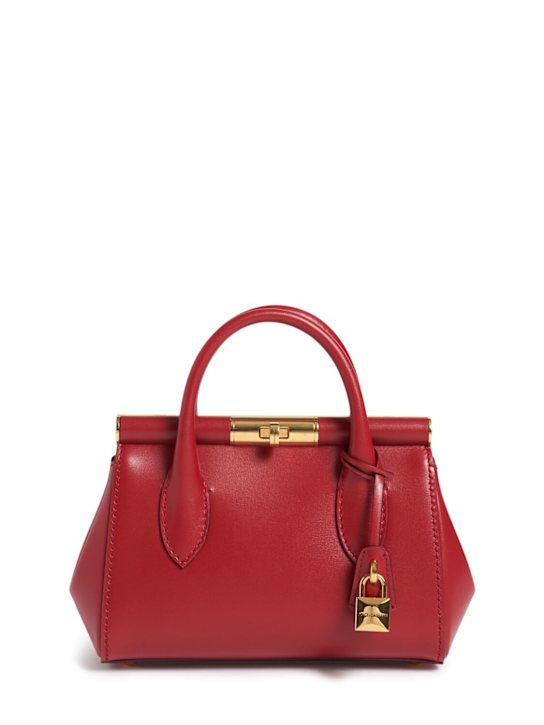 Dolce&Gabbana: Mini Marlene Day palmellato leather bag - women_0 | Luisa Via Roma