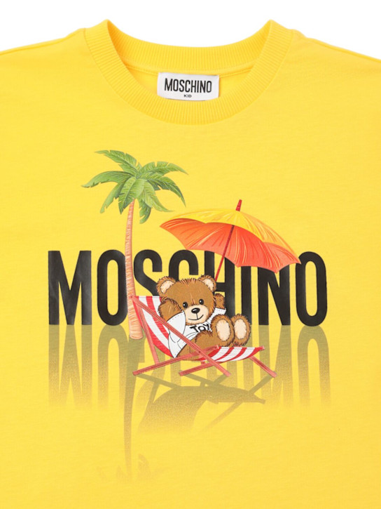 Moschino: コットンジャージーTシャツ - kids-boys_1 | Luisa Via Roma