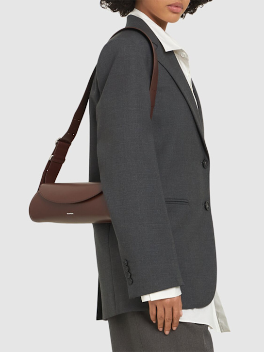 Jil Sander: Small Cannolo palmellato leather bag - women_1 | Luisa Via Roma