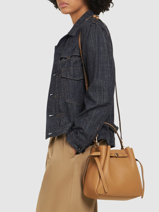 Tory Burch: Romy pebbled leather bucket bag - women_1 | Luisa Via Roma