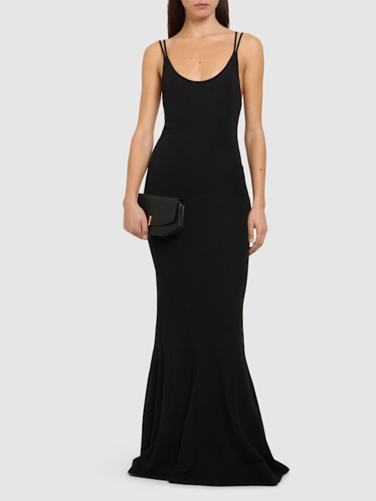 Gabriela Hearst: Delas wool knit long dress - Black - women_1 | Luisa Via Roma
