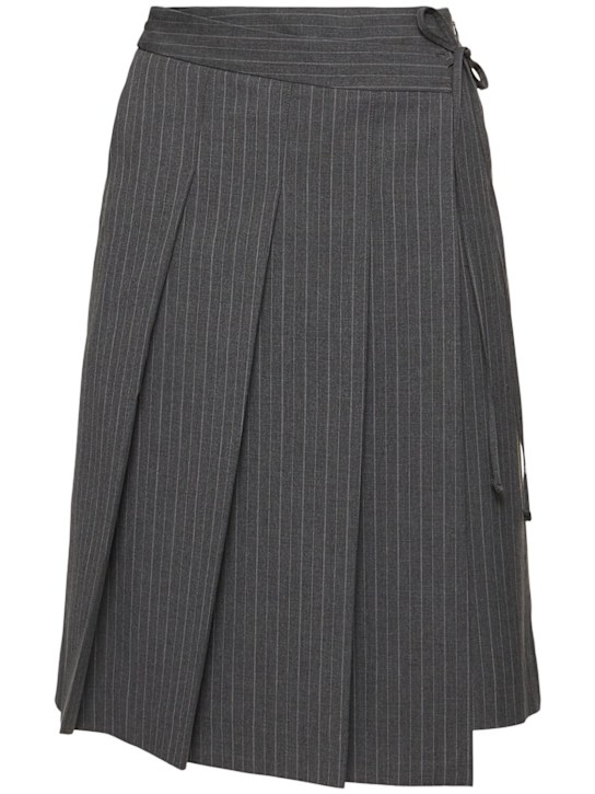Dunst: Ribbon pleated midi skirt - women_0 | Luisa Via Roma