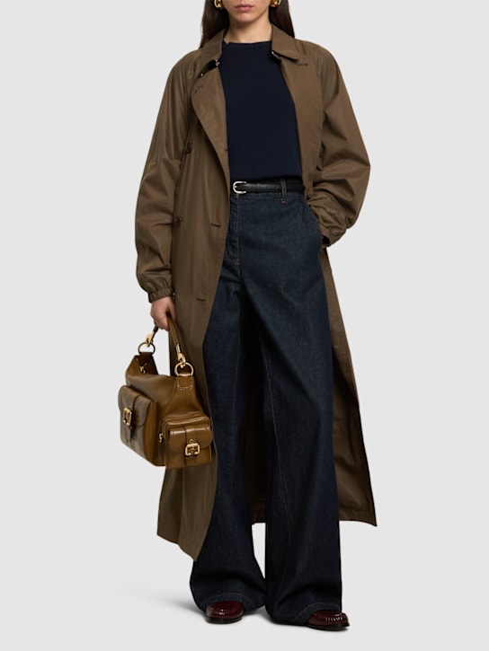 Marant Etoile: Cacilda cotton gabardine trench coat - women_1 | Luisa Via Roma
