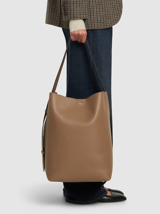 Archetipo 01 leather bucket bag - Thumbnail 2