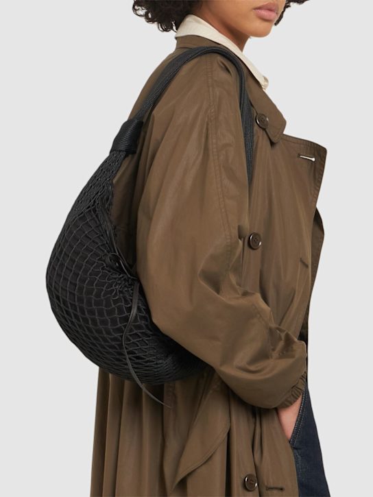 Lemaire: Small Fortune Croissant Filt net bag - women_1 | Luisa Via Roma
