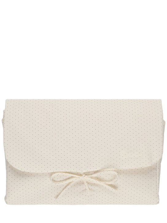 Bonpoint: Printed cotton changing mat - Beige - kids-boys_0 | Luisa Via Roma