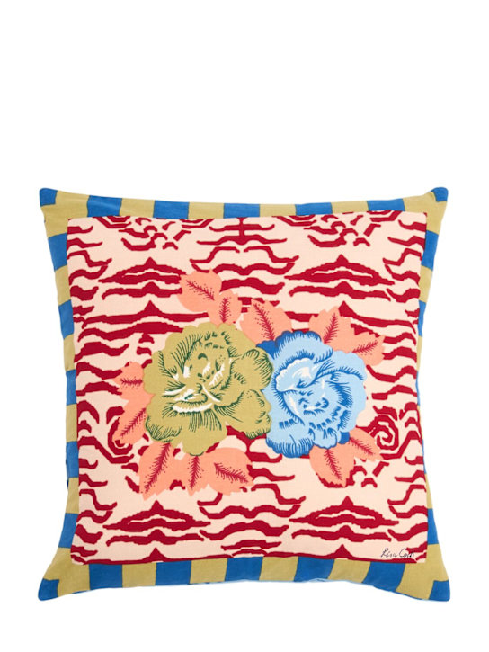 LISA CORTI: Indian Tiger Red cushion - Red - ecraft_0 | Luisa Via Roma