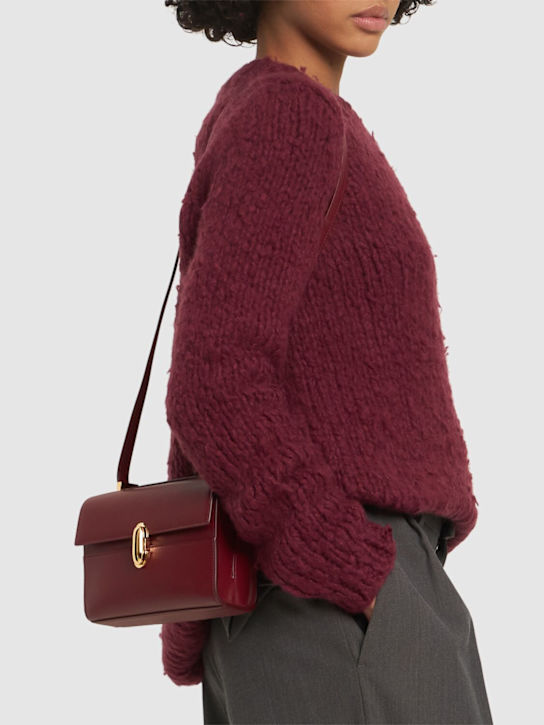 Savette: The Symmetry 19 leather shoulder bag - Bordeaux - women_1 | Luisa Via Roma