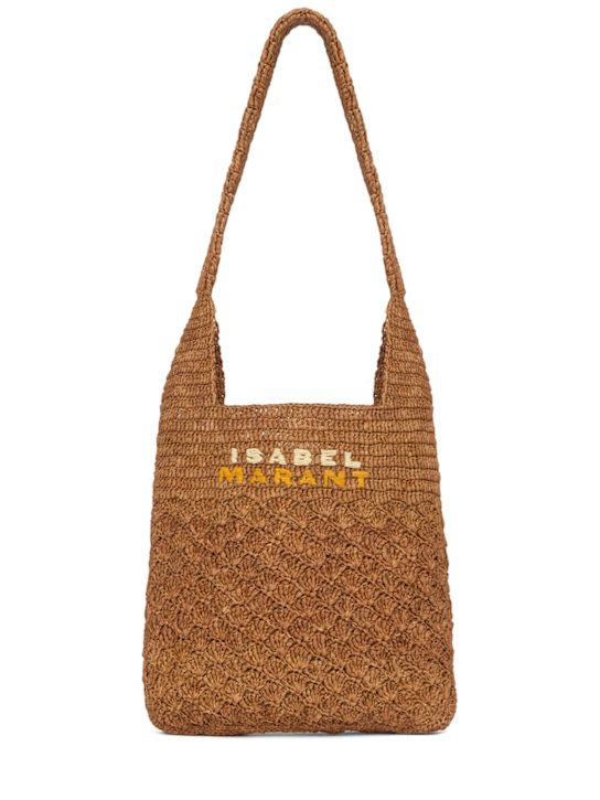 Isabel Marant: Small Praia raffia tote bag - women_0 | Luisa Via Roma