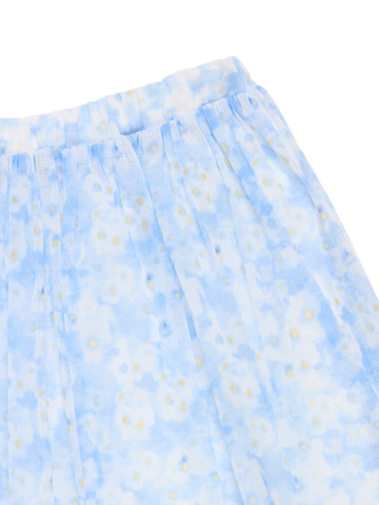 Philosophy: Printed tulle maxi skirt - Light Blue - kids-girls_1 | Luisa Via Roma