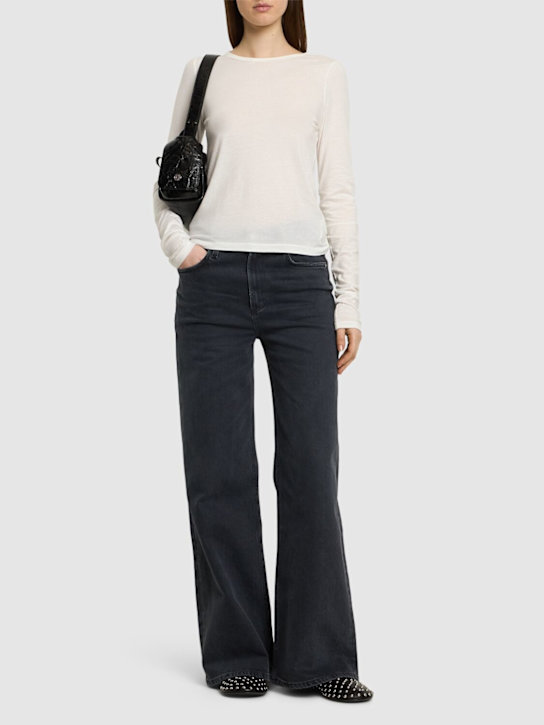 Éterne: Fitted long sleeve crewneck t-shirt - women_1 | Luisa Via Roma