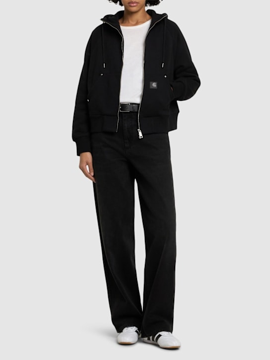 Carhartt WIP: Eldon cotton blend zip hoodie - women_1 | Luisa Via Roma