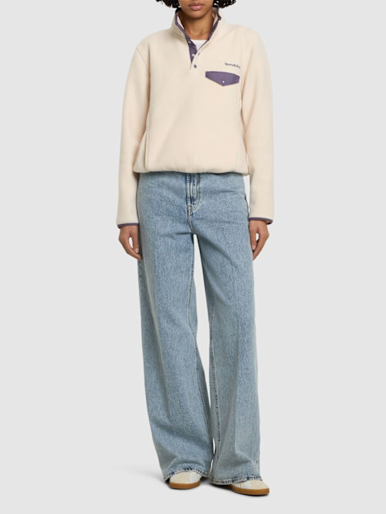 Serif logo tech polo sweatshirt - Thumbnail 2