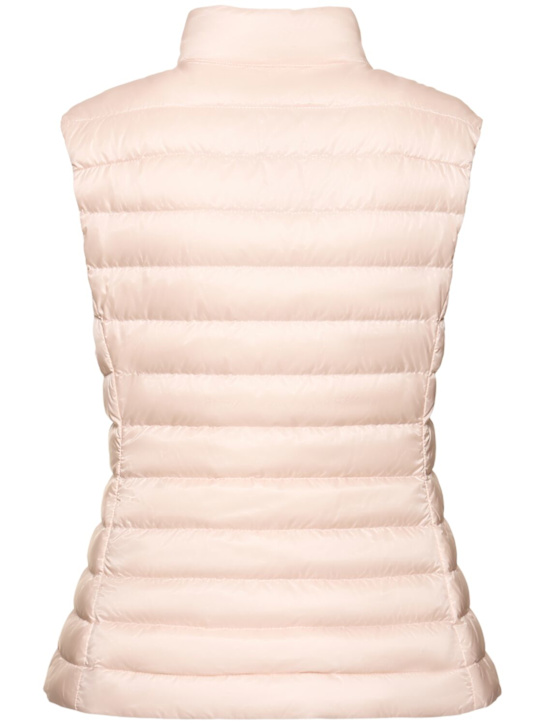 Moncler: Piumino smanicato Igens in nylon - Rosa - women_3 | Luisa Via Roma