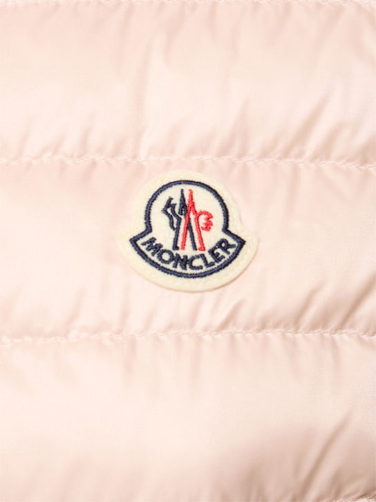 Moncler: Piumino smanicato Igens in nylon - Rosa - women_4 | Luisa Via Roma