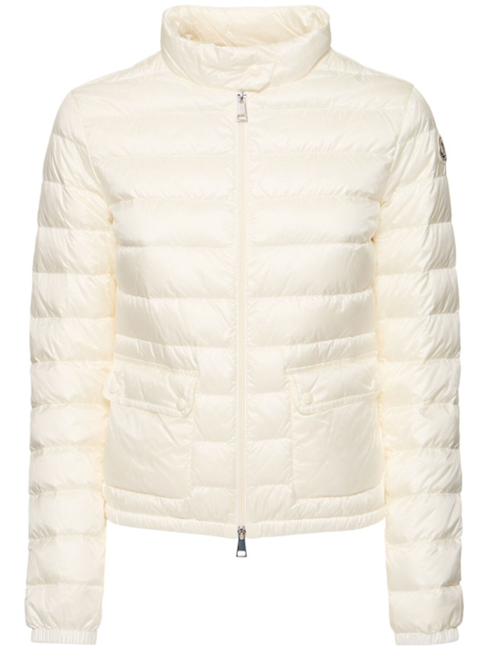 Moncler: Lans packable nylon down jacket - women_0 | Luisa Via Roma