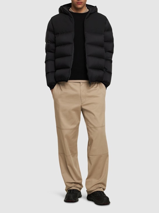 Moncler: Veumont nylon down jacket - Black - men_1 | Luisa Via Roma
